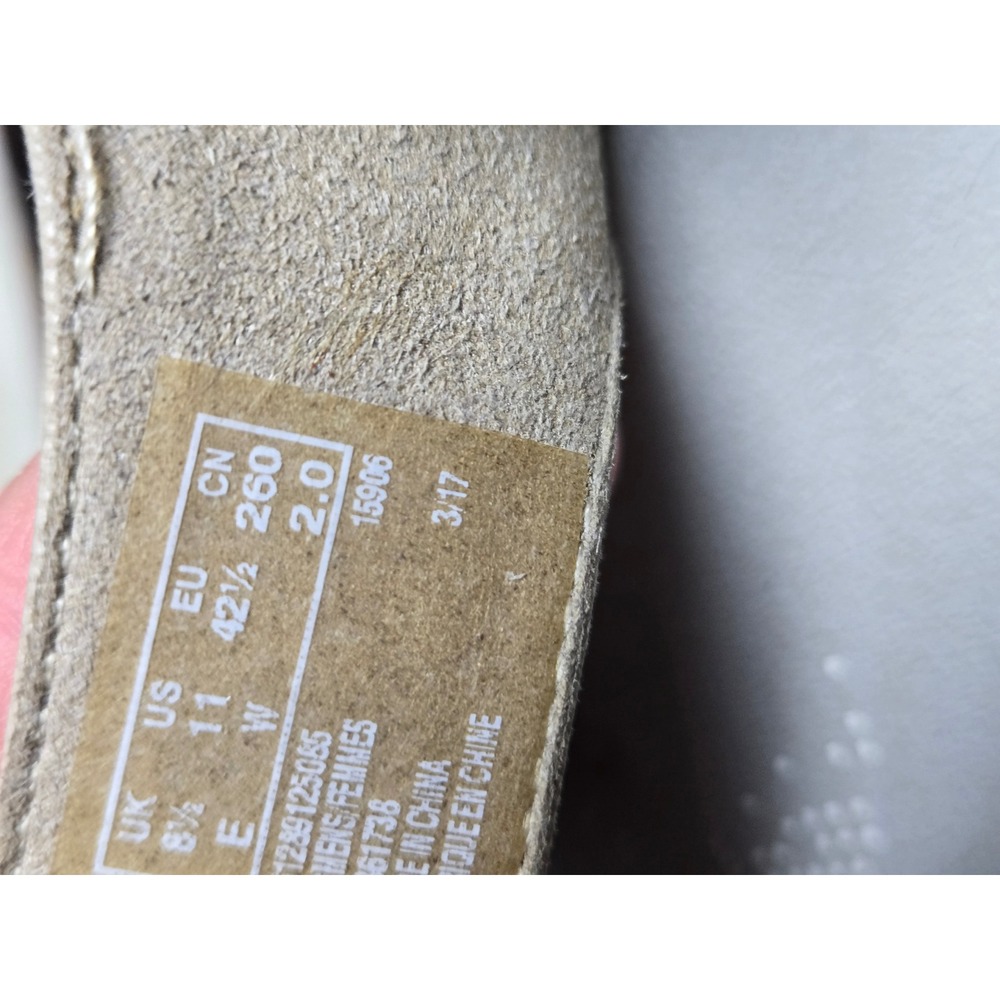 Clarks Cloudsteppers TaupeElastic Strappy Sandals Womens 11 W Wide - Picture 8 of 12